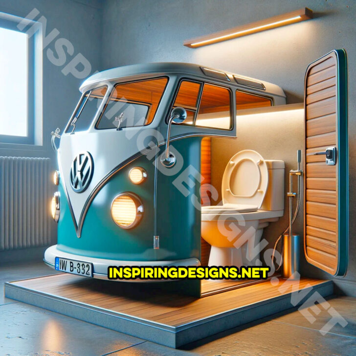 Ezek a Volkswagen Type 2 busz formájú vécék a VW szerelmesei számára a legjobbak (1)